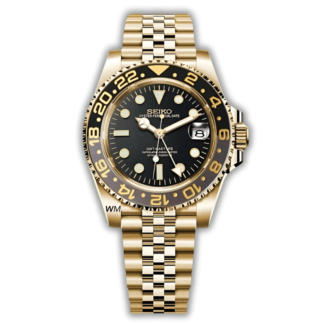 Watch Mod - GMTEIKO GOLD | BLACK | JUBILEE STRAP