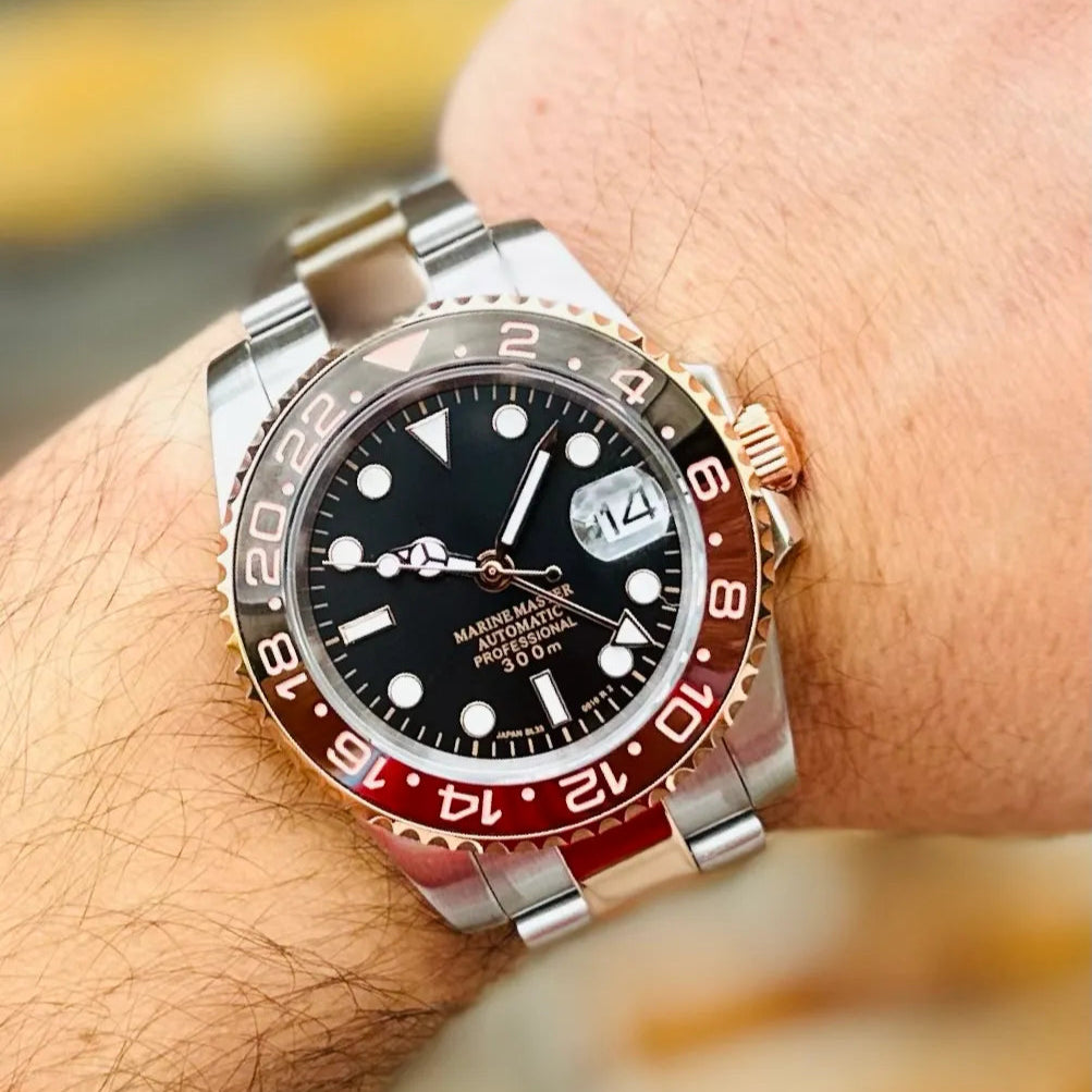 WATCH MOD GMTEIKO | ROTBEER | OYSTER STRAP