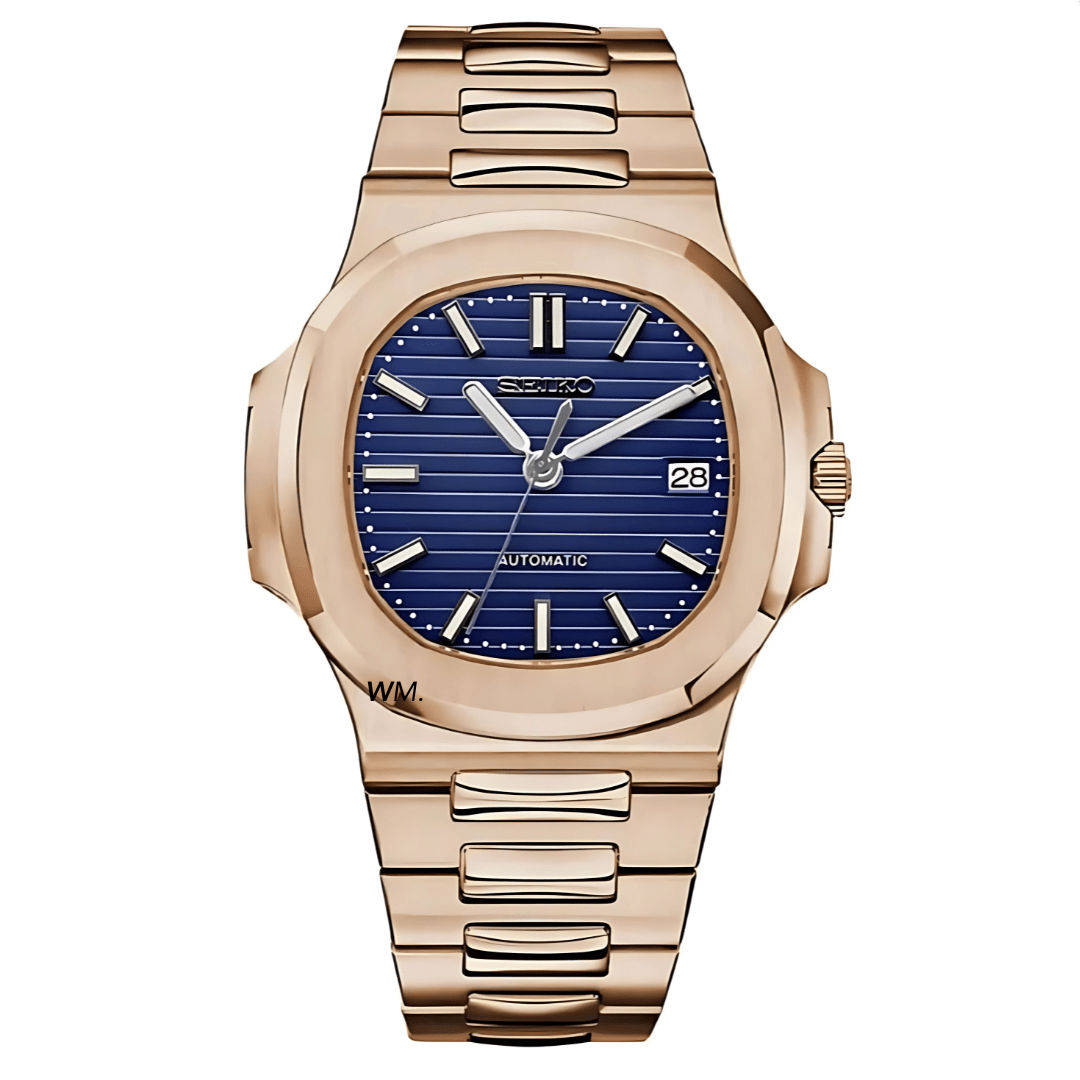Watch Mod - NAUTILUS | ROSE GOLD BLUE