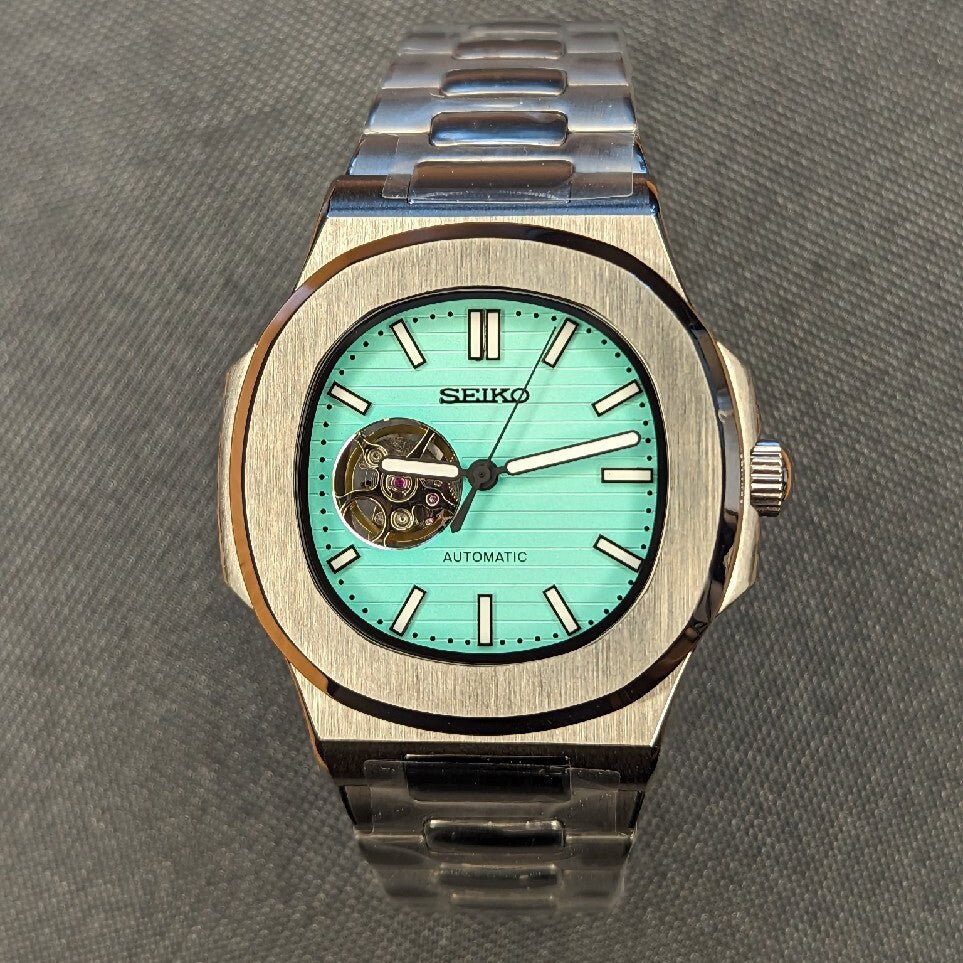 Watch Mod - NAUTILUS | TIFFANY BLUE | OPEN HEART