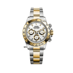 Watch Mod - Seiko Mod Daytona Silver | Gold (White)