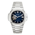 Watch Mod - Seiko Mod Nautilus | Blue | Open Movement