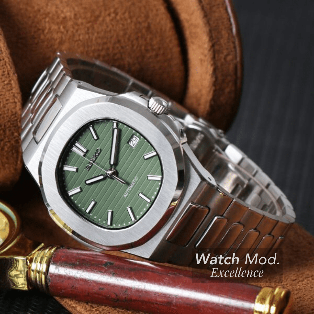 Watch Mod - Seiko Mod Nautilus | Green