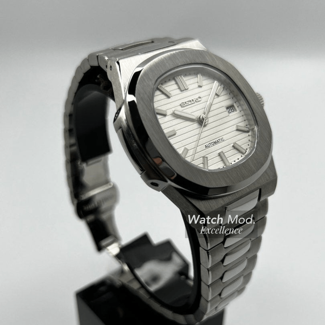Watch Mod - Seiko Mod Nautilus | White
