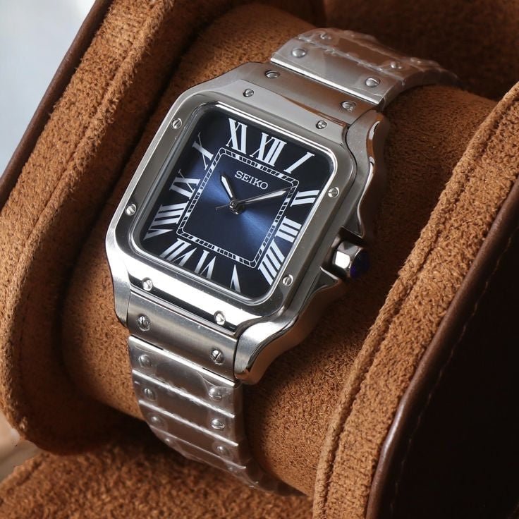Watch Mod - Seiko Mod Santos | Blue