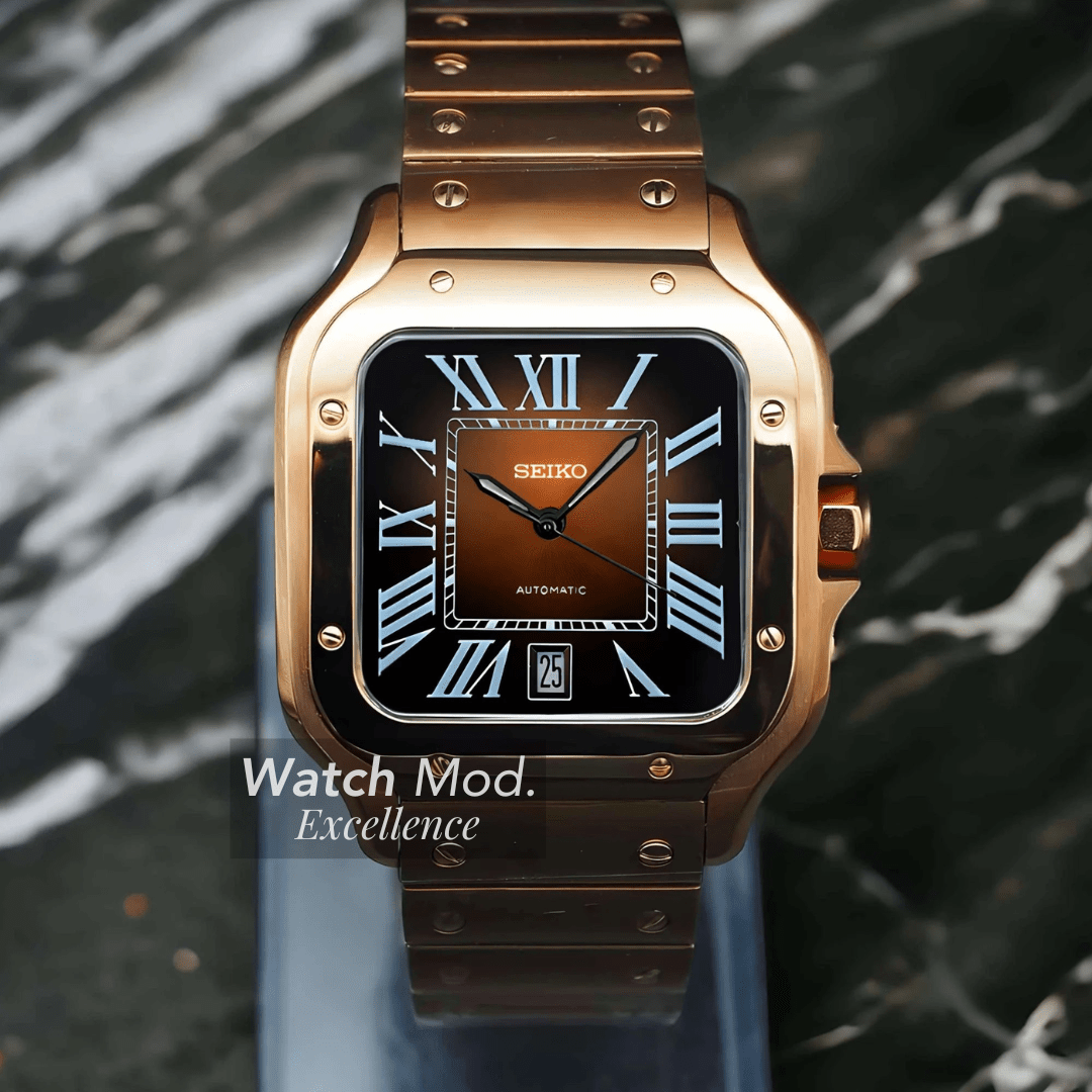 Watch Mod - Seiko Mod Santos | Brown