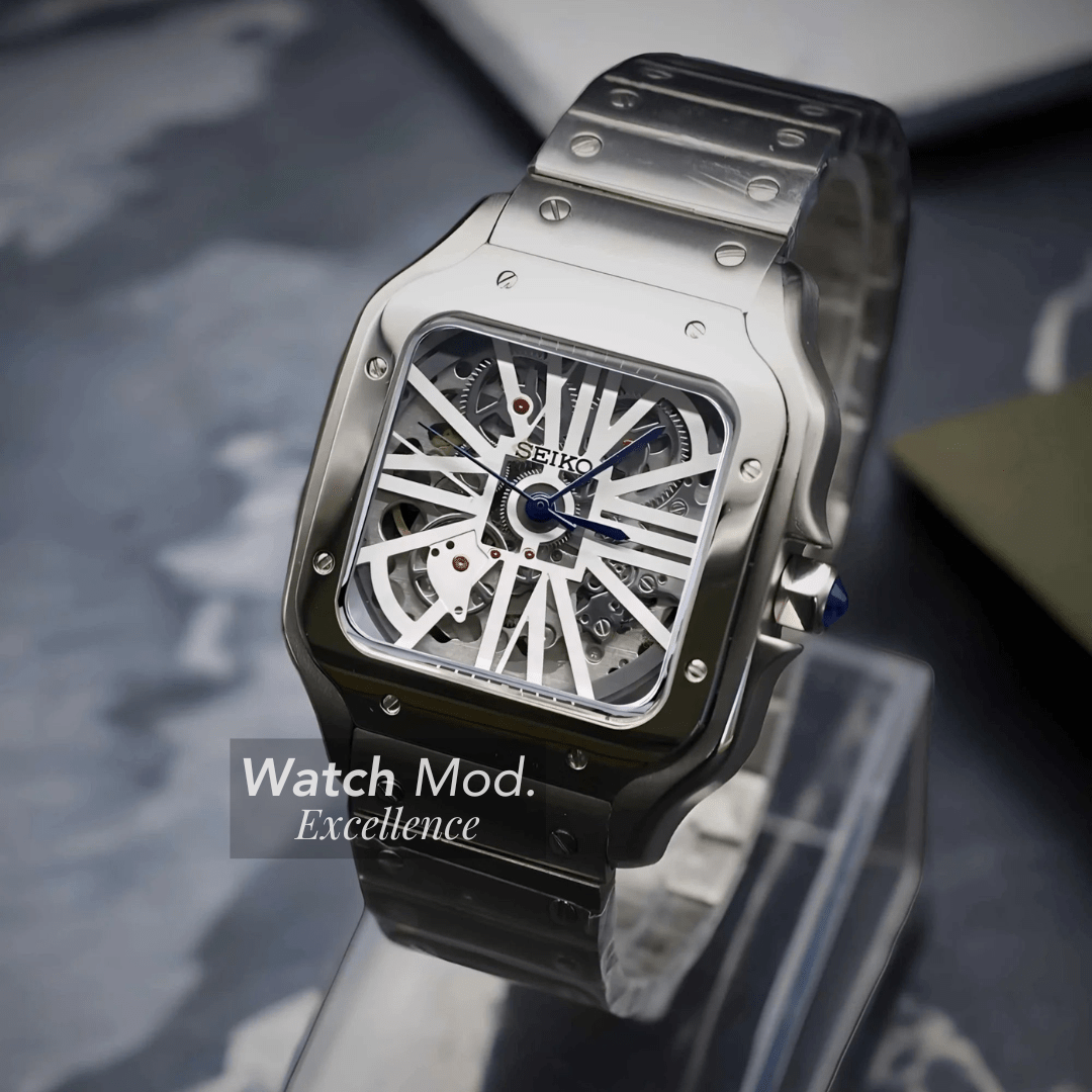 Watch Mod - Seiko Mod Santos | Skeleton