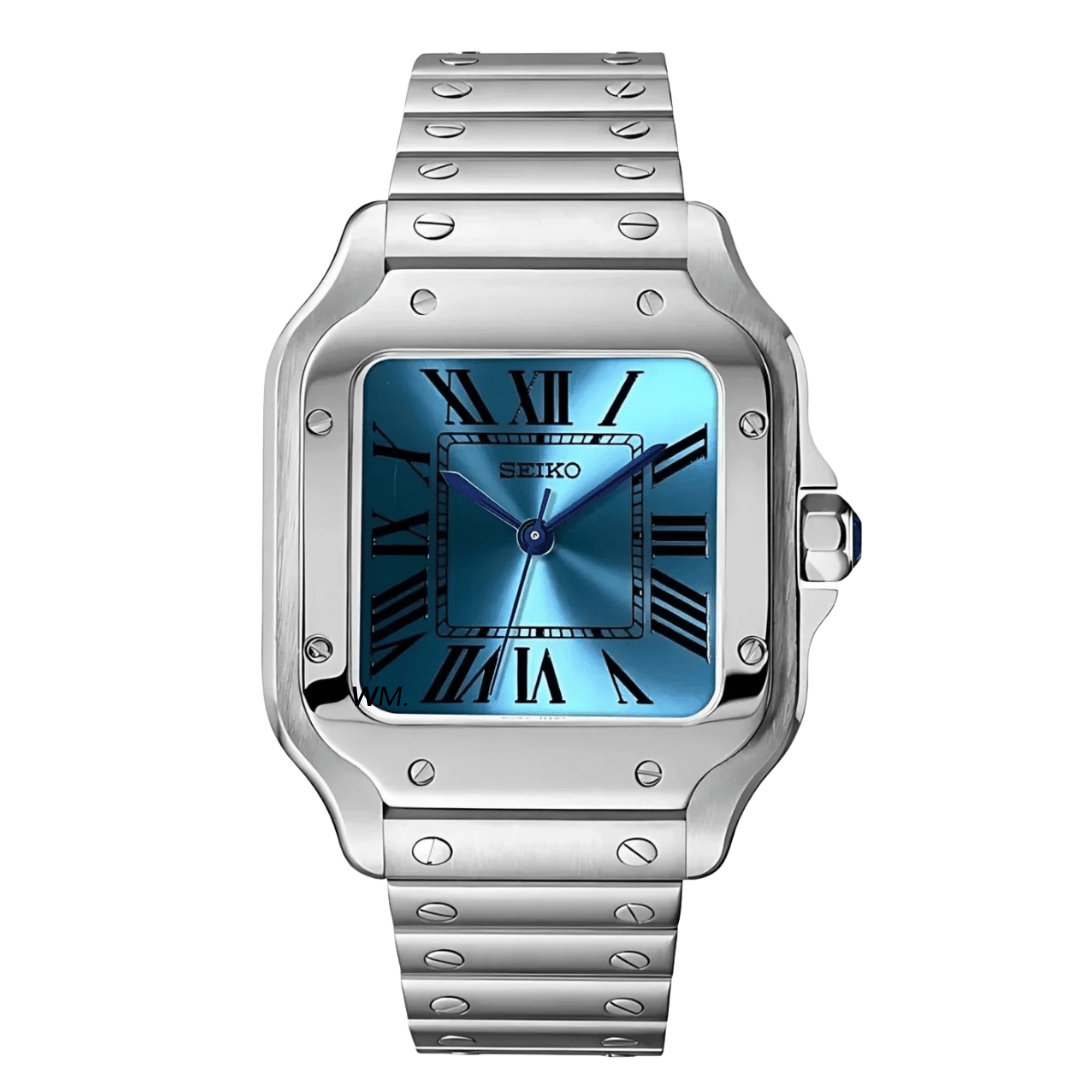 Watch Mod - Seiko Mod Santos | Sky Blue