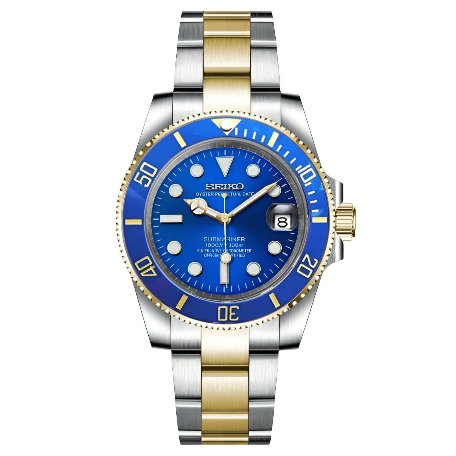 SEIKO MOD MARINER | BLEU DEUX TONS-WATCH MOD