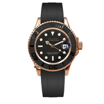 Watch Mod - Seiko Mod Yatch - Master | Rose Gold Black