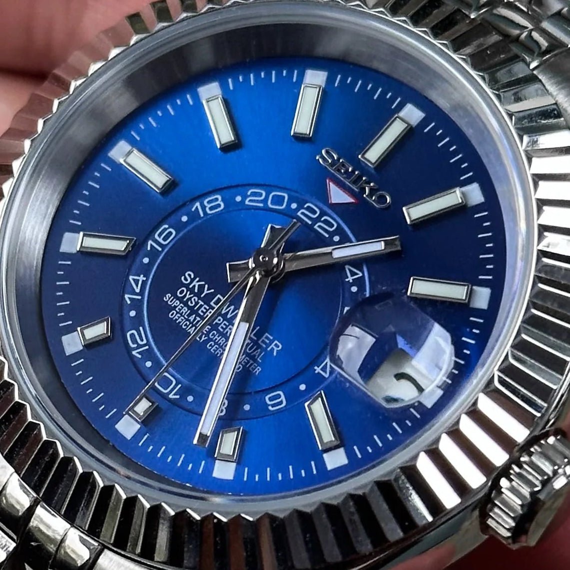 Watch Mod - SEIKOJUST | SKY - DWELLER BLUE STEEL