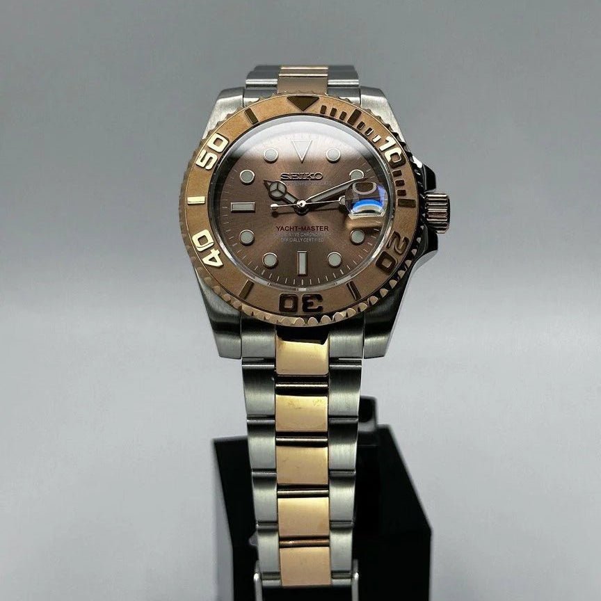 Watch Mod - SEIKOYACHT - MASTER | SILVER ROSE GOLD