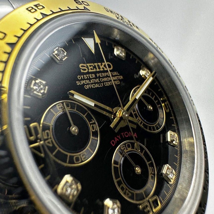 Watch Mod - SEITONA | SILVER GOLD TWO TONE | DIAMOND