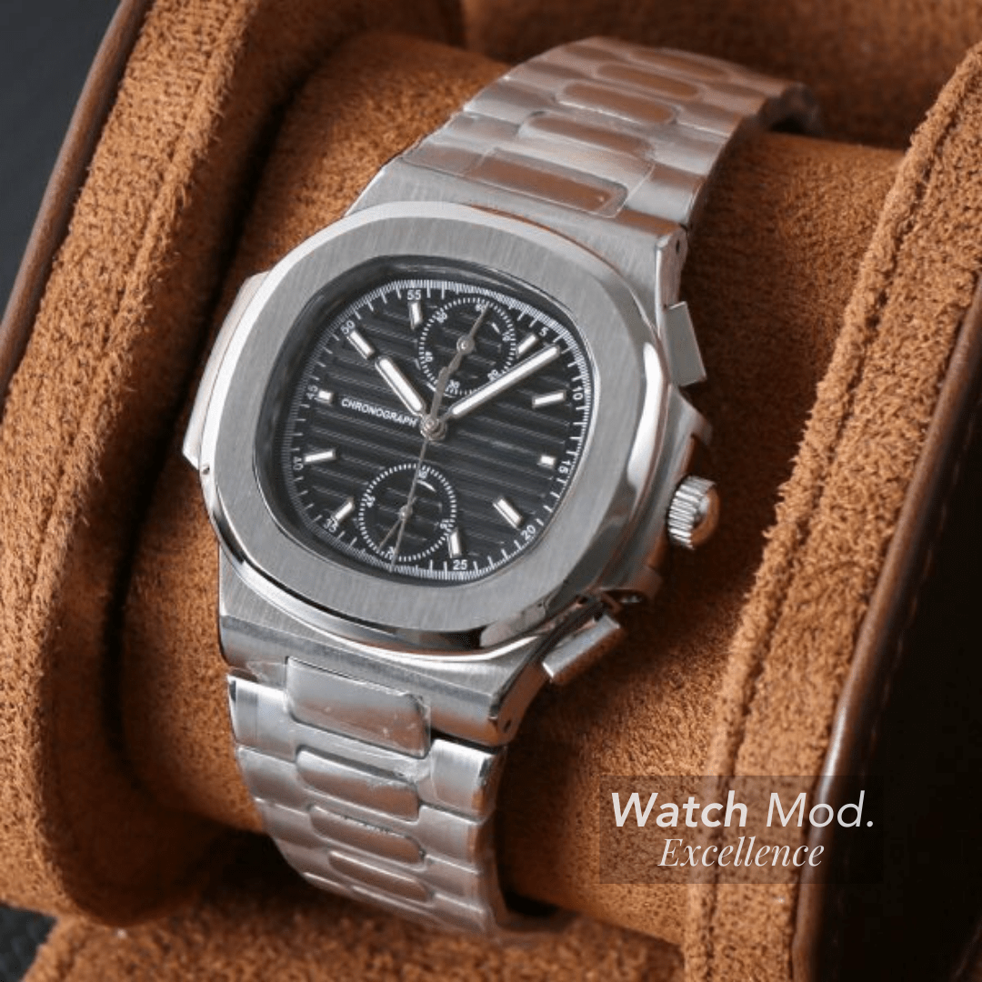 WATCH MOD NAUTIKO | BLACK CHRONO