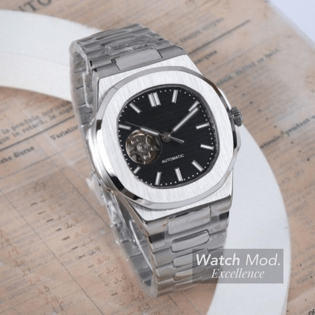 WATCH MOD NAUTIKO | BLACK | OPEN HEART