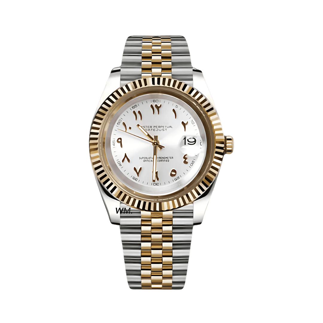 WATCH MOD JUST ARABIC DIAL | GOLD AND SILVER