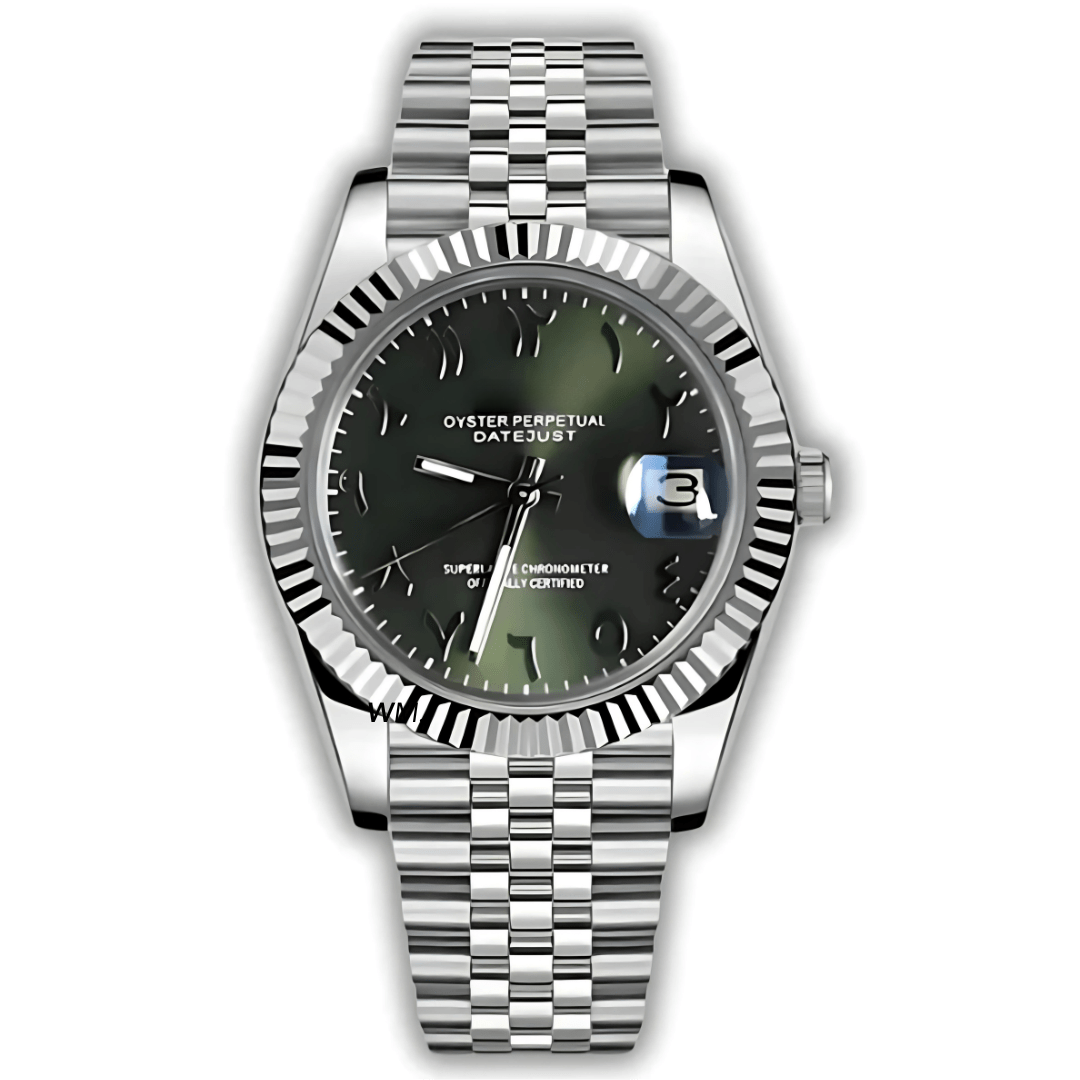 WATCH MOD JUST ARABIC DIAL | OLIVE GREEN