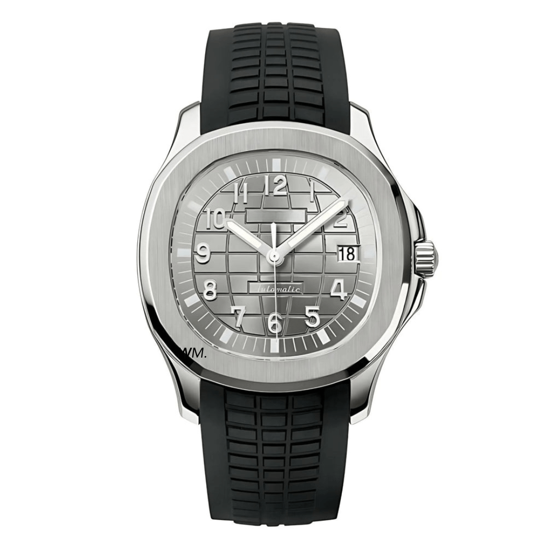 WATCH MOD AQUA | METALLIC BLACK | SILICONE STRAP
