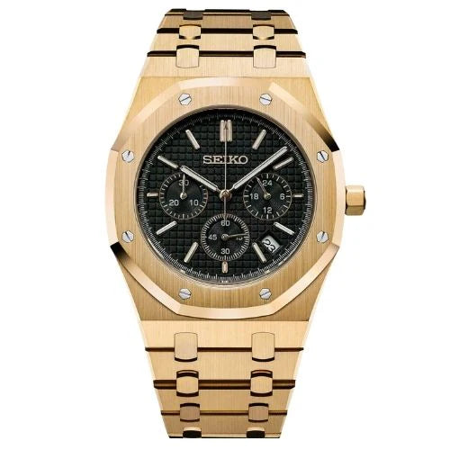 WATCH MOD ROYAL | CHRONO GOLD BLACK