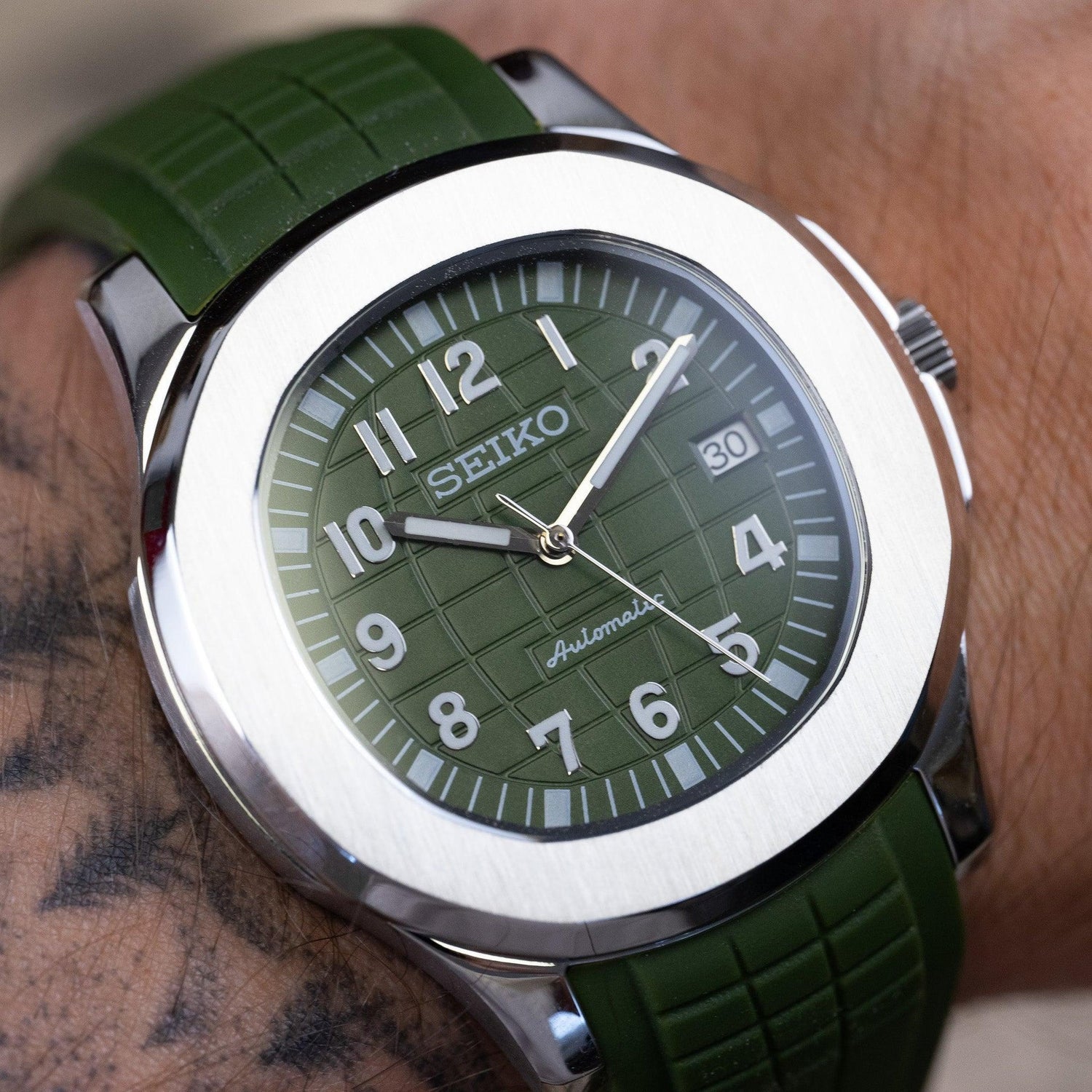 WATCH MOD AQUA | GREEN | SILICONE STRAP