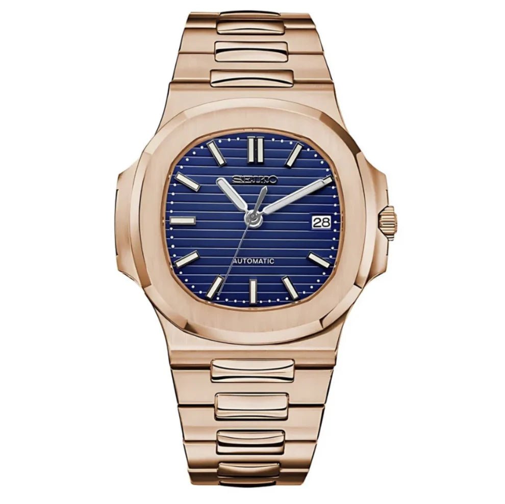 Watch Mod - NAUTILUS | ROSE GOLD BLUE