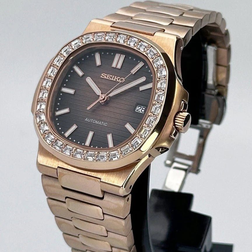 Watch Mod - NAUTILUS | ROSE GOLD | DIAMOND EDITION