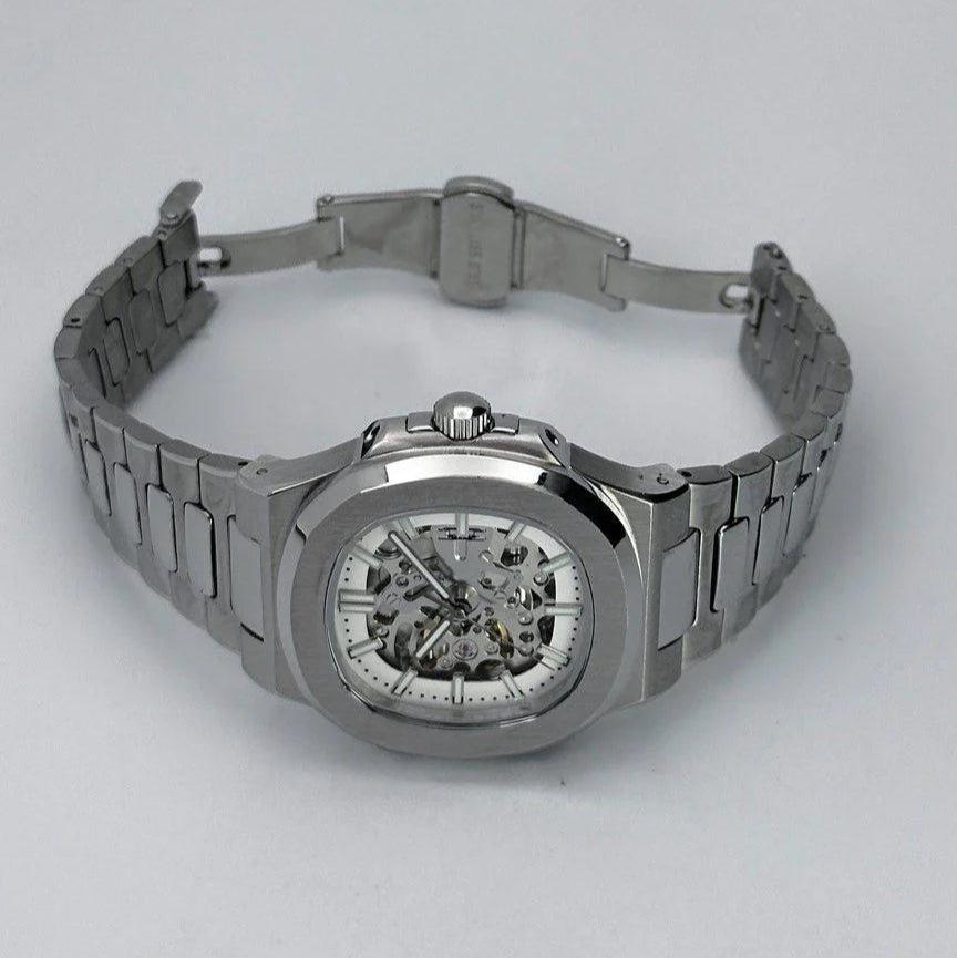 Watch Mod - NAUTILUS SKELETON WHITE