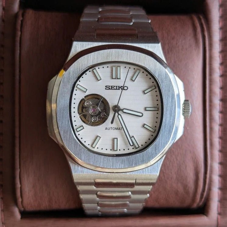 Watch Mod - NAUTILUS | WHITE | OPEN HEART