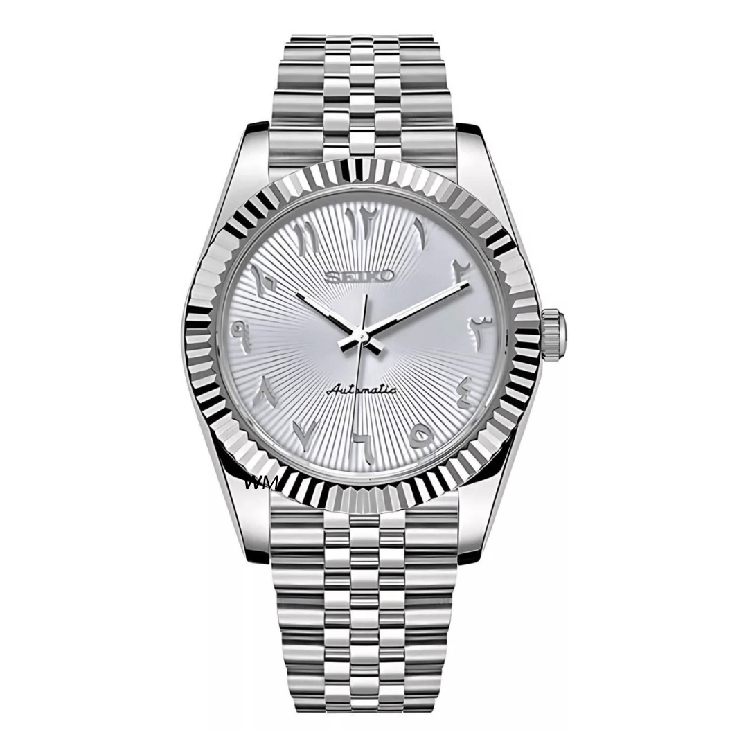 Watch Mod - Seiko Mod Arabic Dial | White Relief
