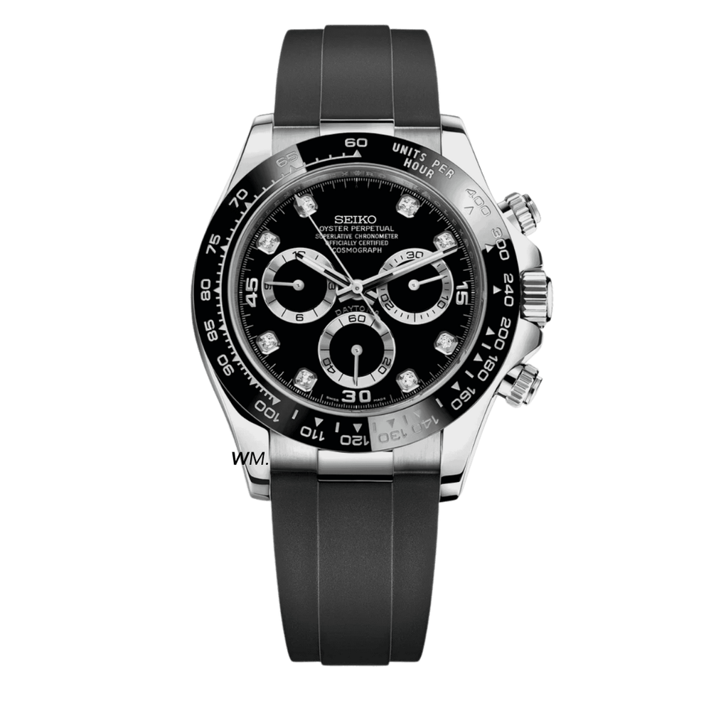 Watch Mod - Seiko Mod Daytona | Black Diam