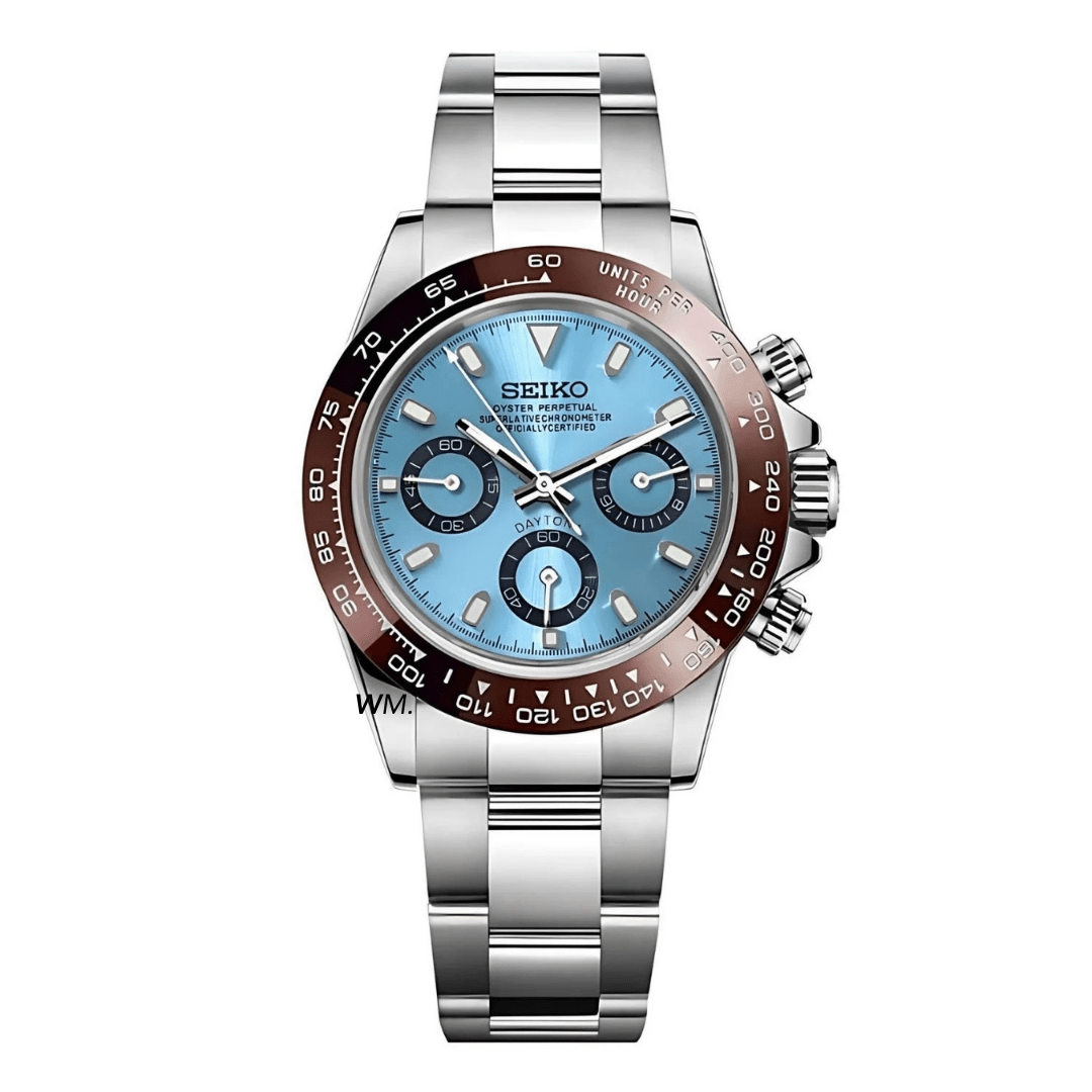 Watch Mod - Seiko Mod Daytona | Platinum Iced Blue