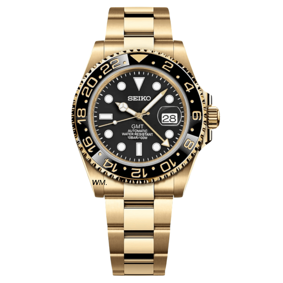Watch Mod - Seiko Mod GMT | Gold