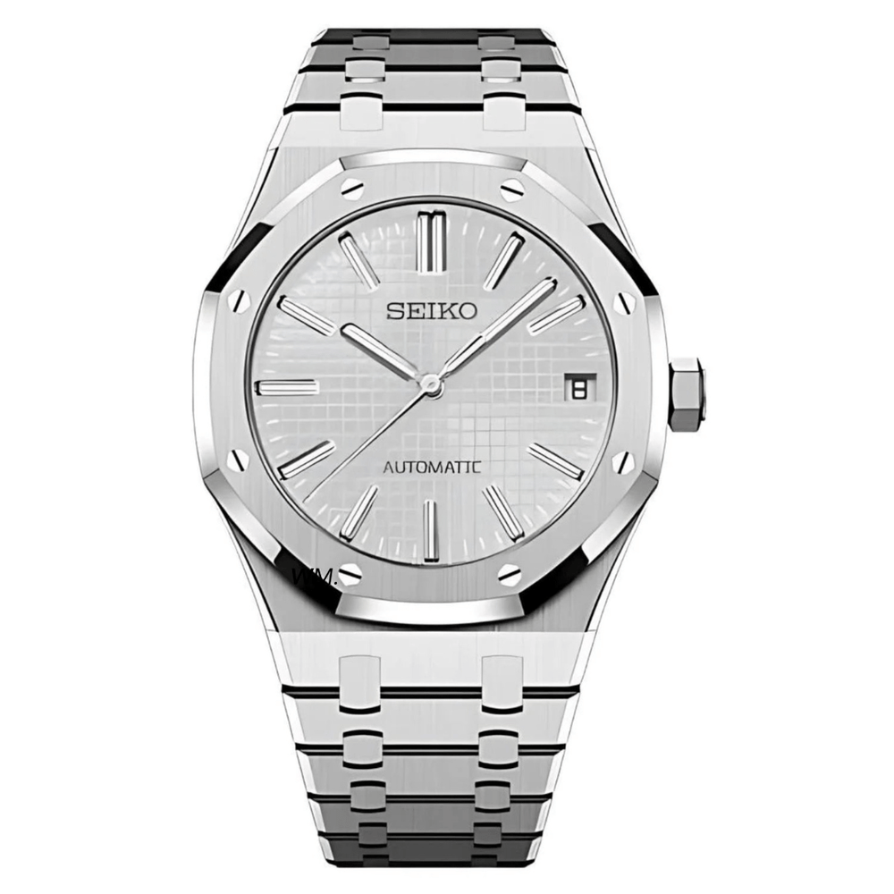 Watch Mod - Seiko Mod Royal Oak | White