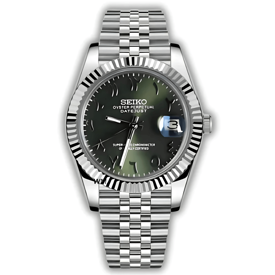 Watch Mod - SEIKOJUST ARABIC DIAL | OLIVE GREEN