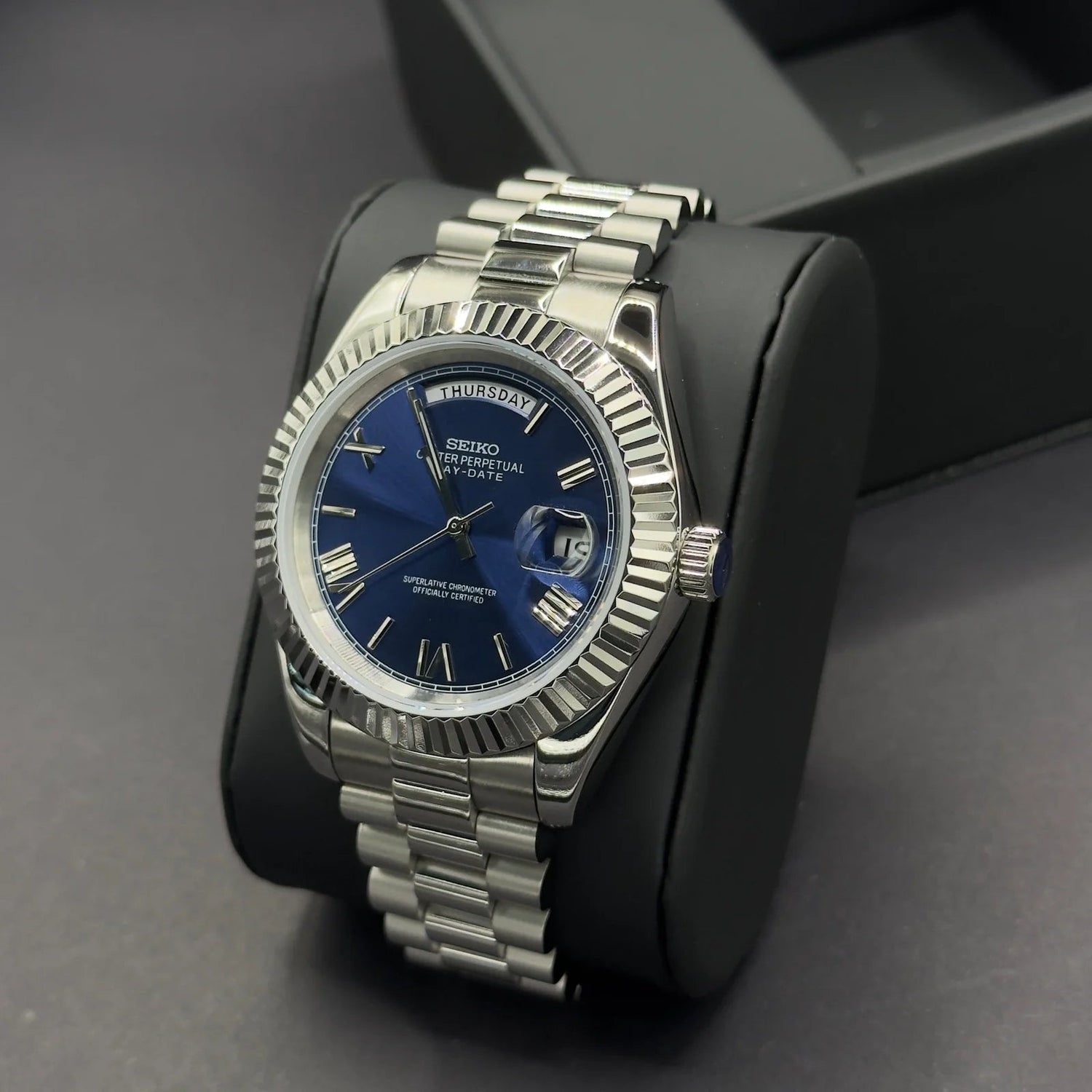 Watch Mod - SEIKOJUST | DAYDATE | BLUE