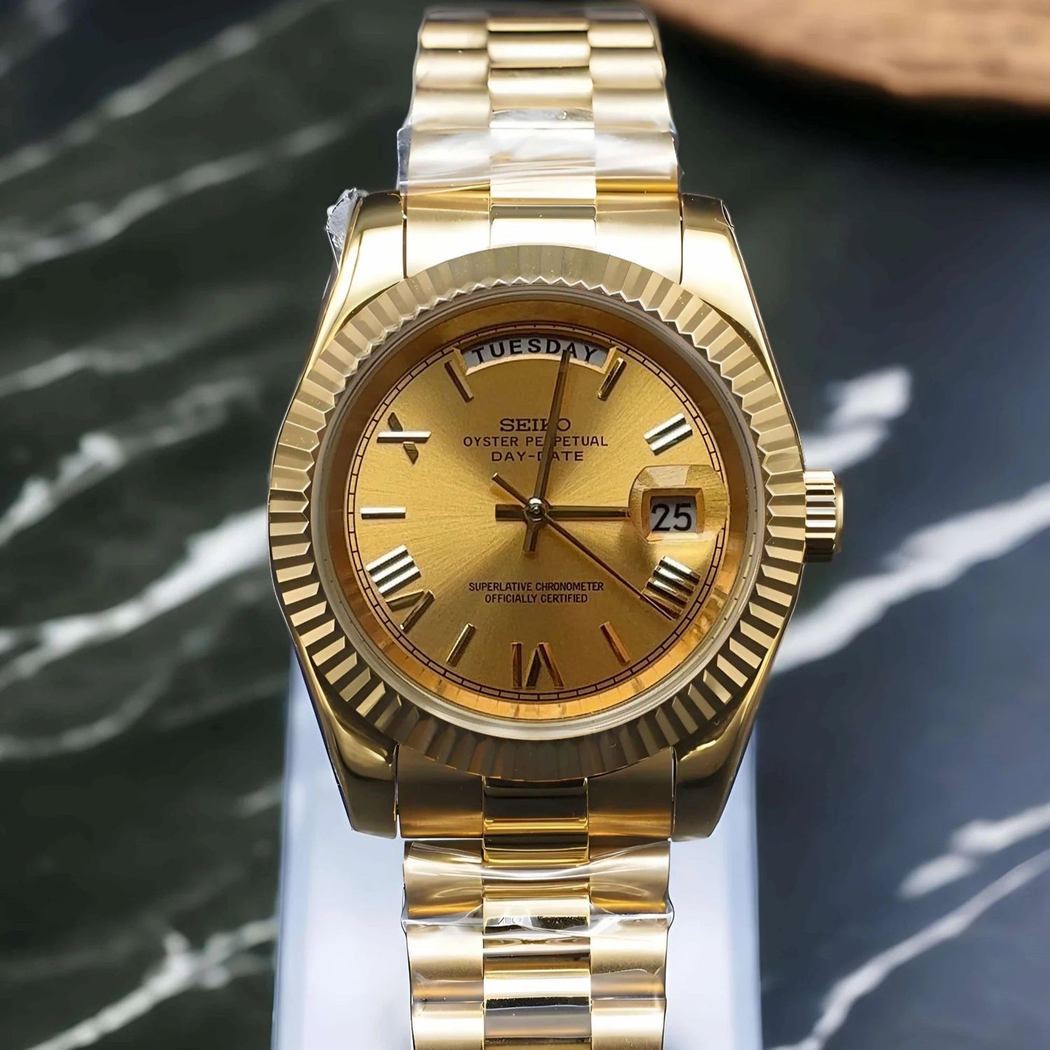 Watch Mod - SEIKOJUST | DAYDATE | FULL GOLD