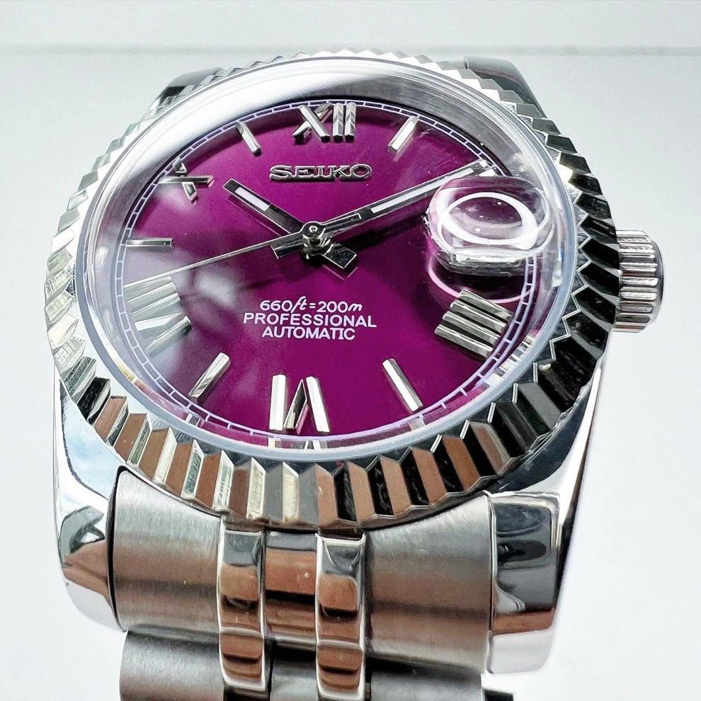 Watch Mod - SEIKOJUST | PURPLE | JUBILEE STRAP