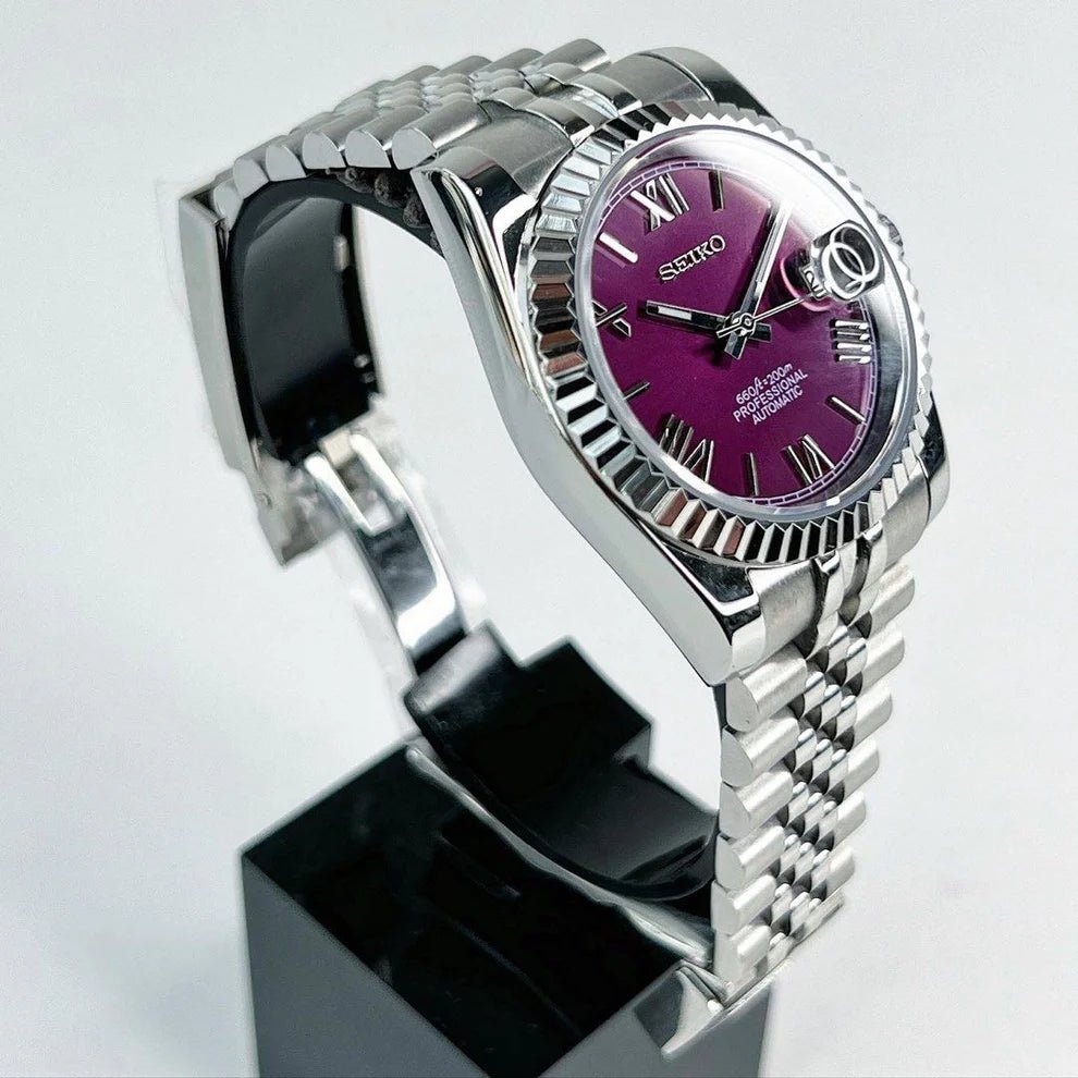 Watch Mod - SEIKOJUST | PURPLE | JUBILEE STRAP