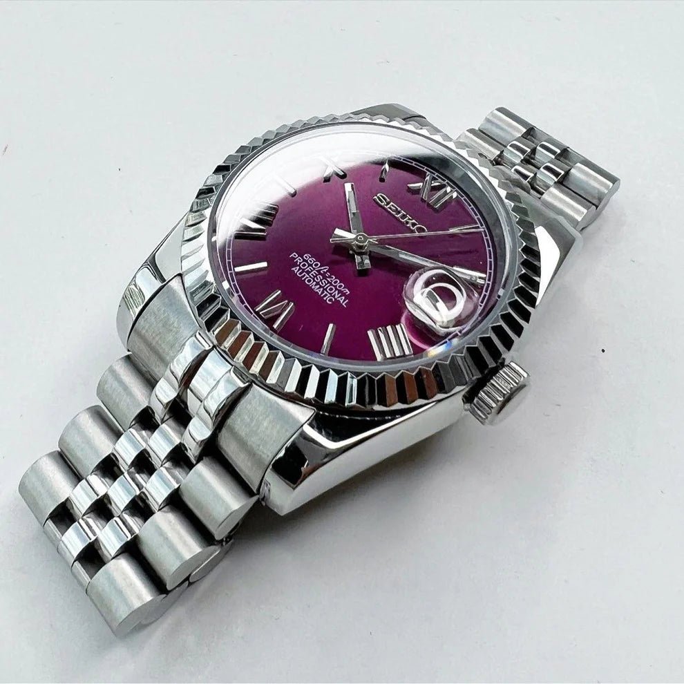 Watch Mod - SEIKOJUST | PURPLE | JUBILEE STRAP