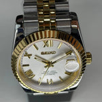 Watch Mod - SEIKOJUST ROMAN | GOLD SILVER TWO TONES