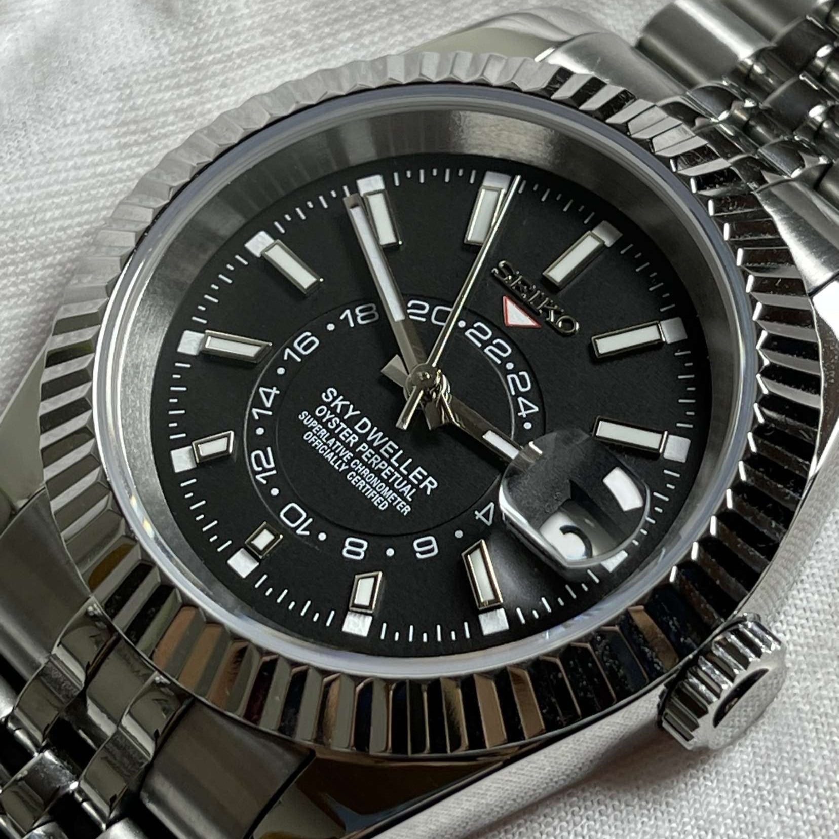 Watch Mod - SEIKOJUST | SKY - DWELLER CLASSIC BLACK
