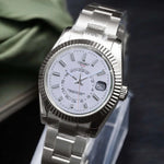 Watch Mod - SEIKOJUST | SKY - DWELLER CLASSIC WHITE