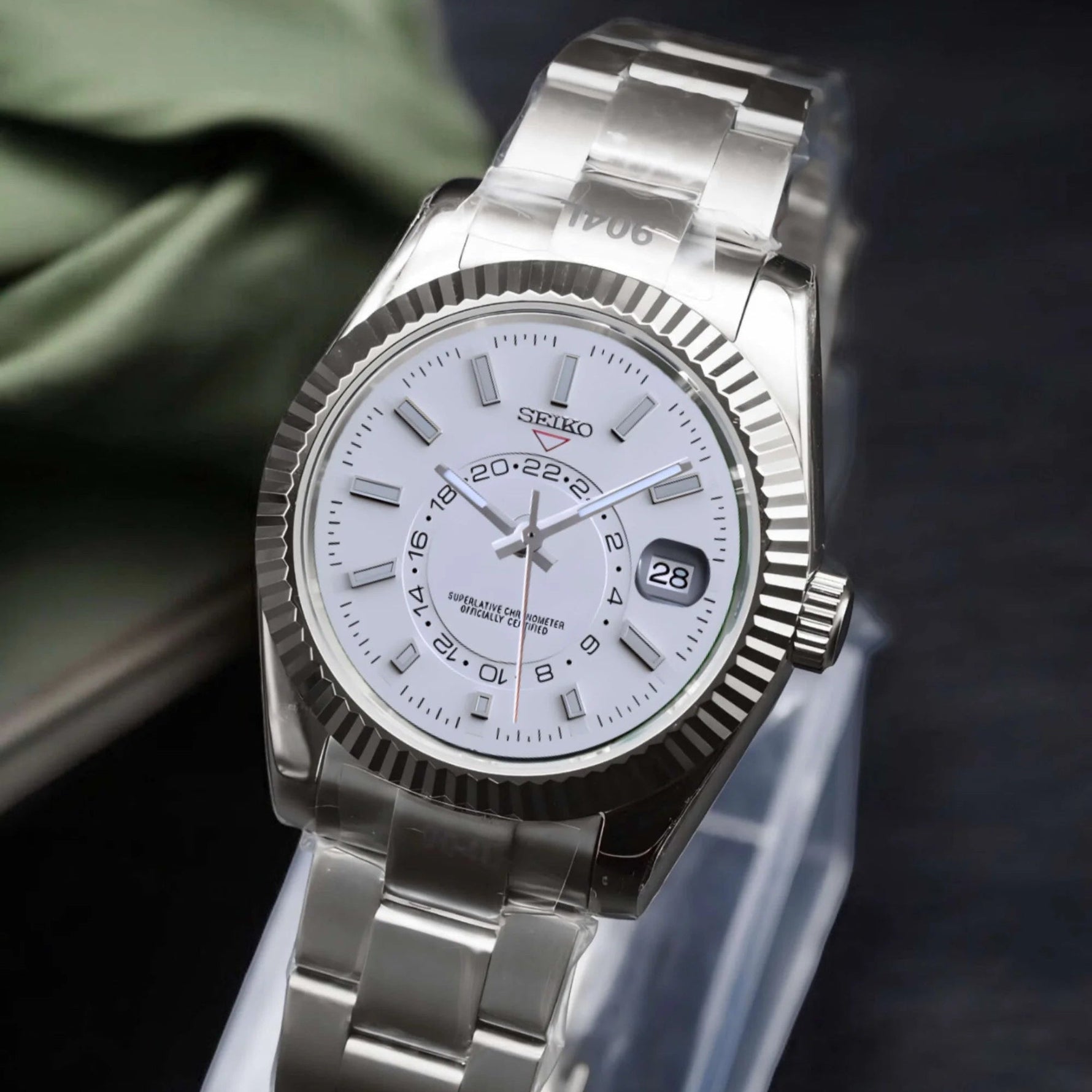 Watch Mod - SEIKOJUST | SKY - DWELLER CLASSIC WHITE
