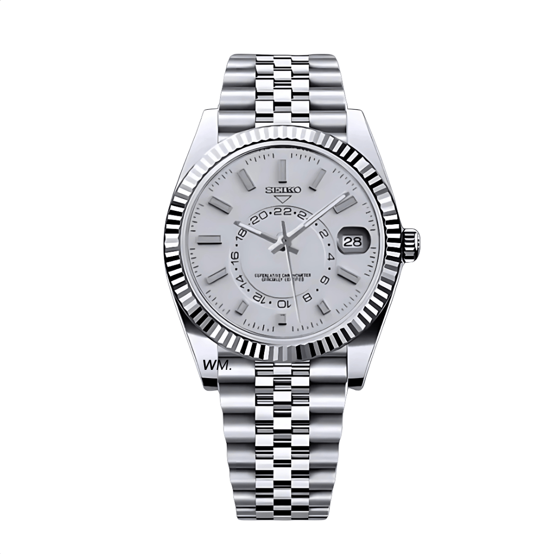 Watch Mod - SEIKOJUST | SKY - DWELLER CLASSIC WHITE