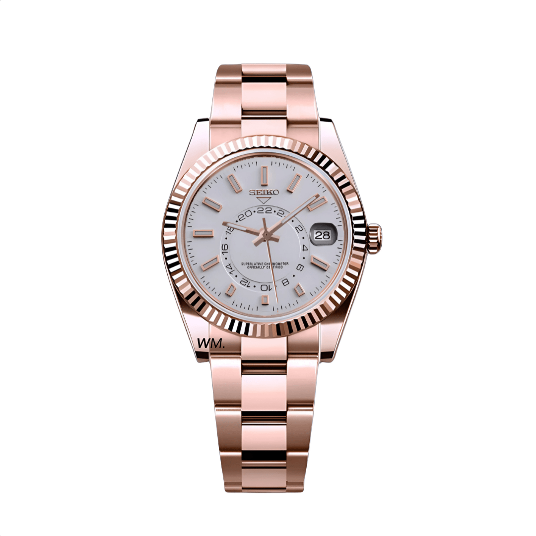 Watch Mod - SEIKOJUST | SKY - DWELLER ROSE GOLD