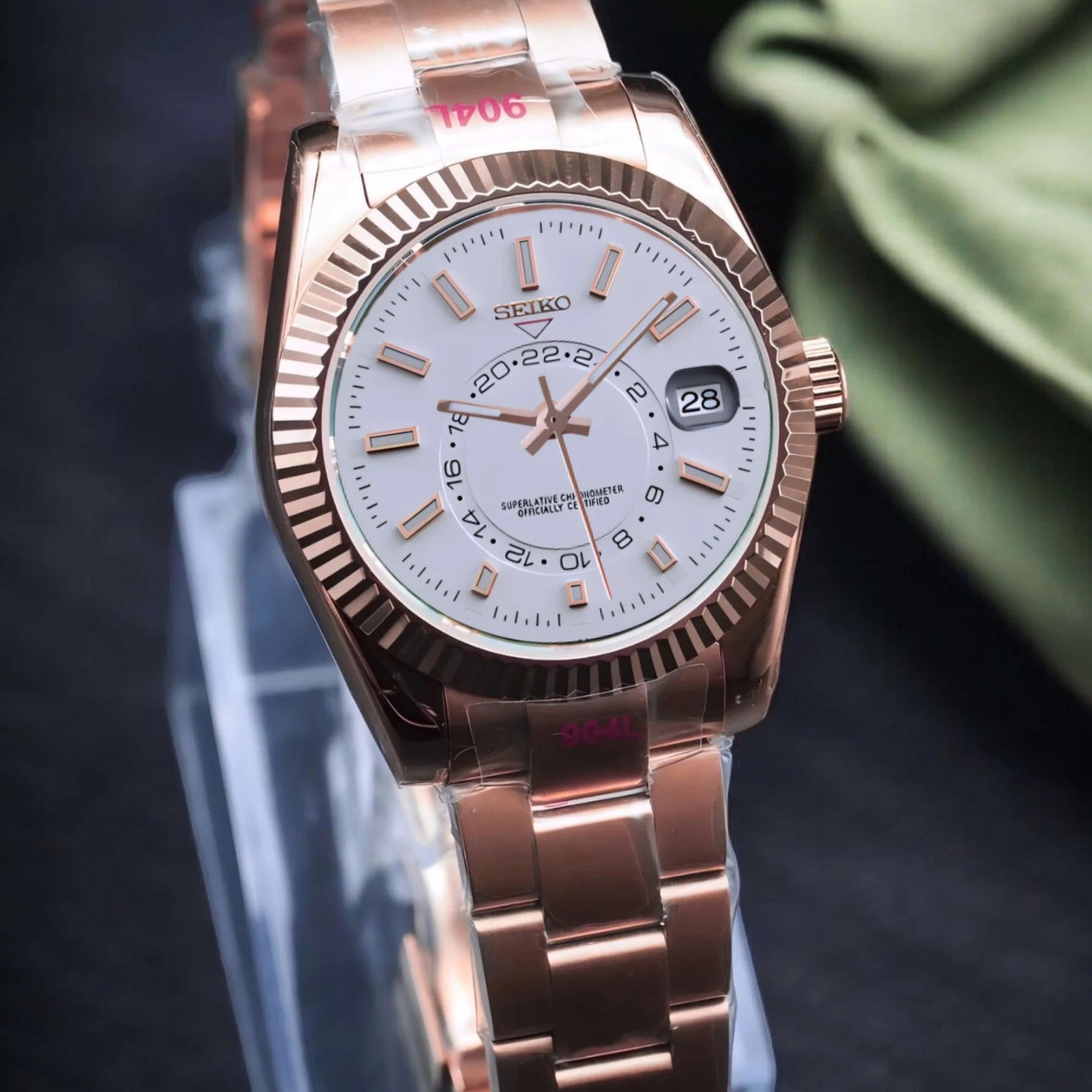 Watch Mod - SEIKOJUST | SKY - DWELLER ROSE GOLD