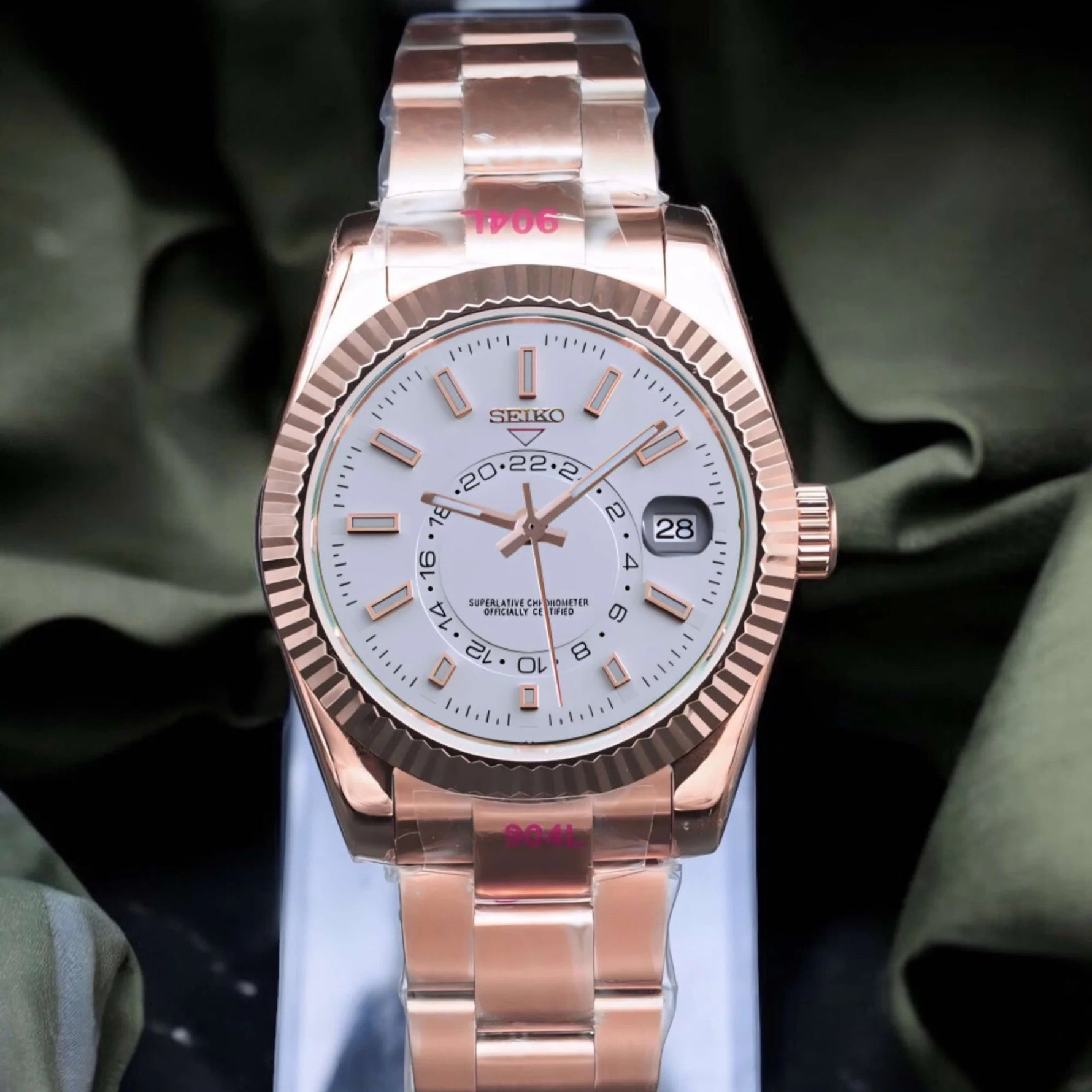 Watch Mod - SEIKOJUST | SKY - DWELLER ROSE GOLD