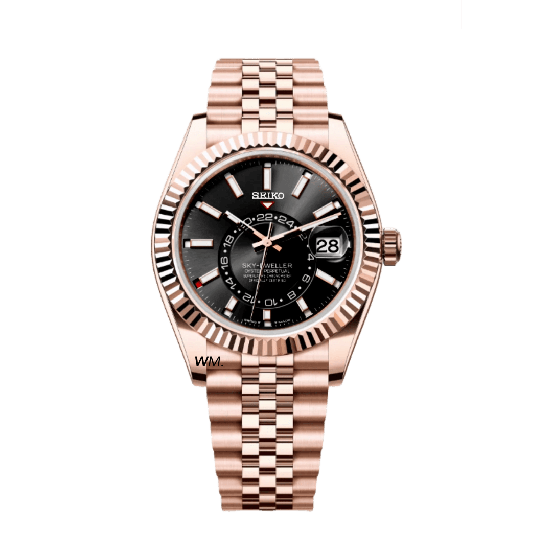 Watch Mod - SEIKOJUST | SKY - DWELLER ROSE GOLD BLACK