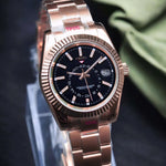 Watch Mod - SEIKOJUST | SKY - DWELLER ROSE GOLD BLACK