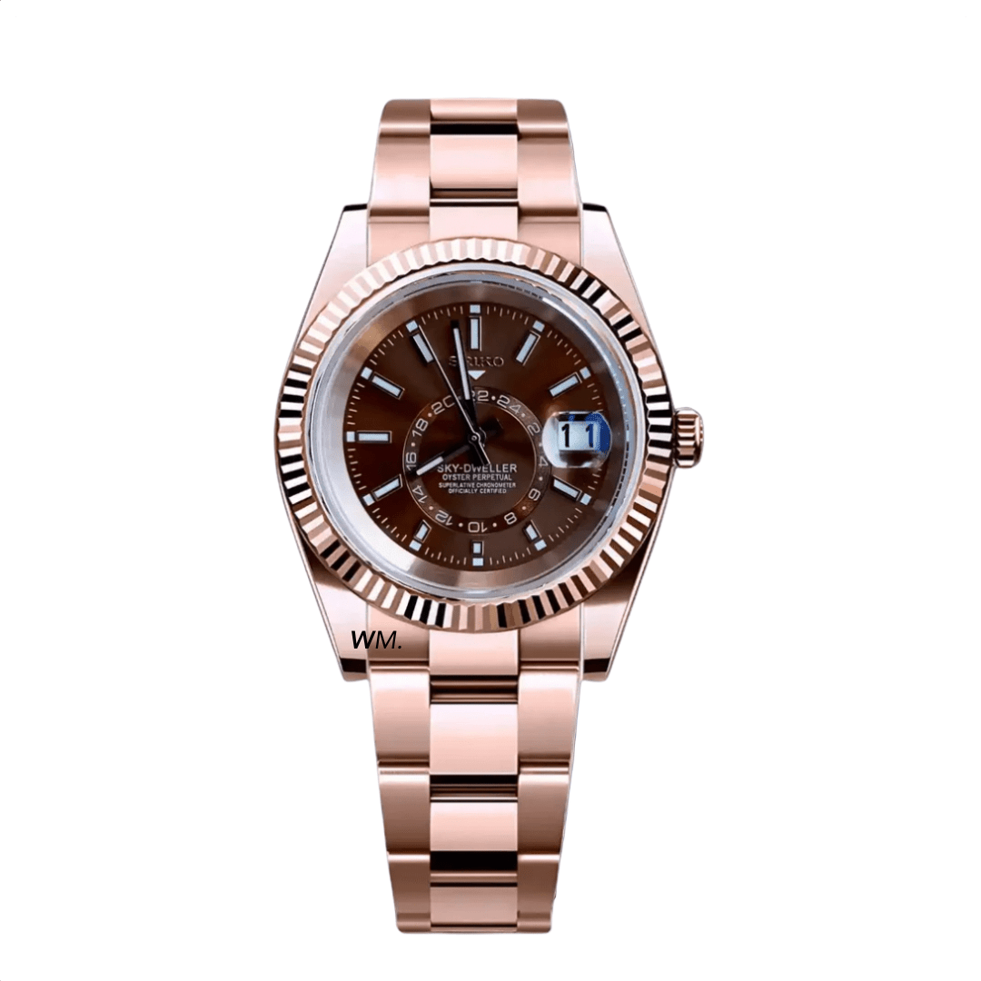 Watch Mod - SEIKOJUST | SKY - DWELLER ROSE GOLD CHAMPAGNE